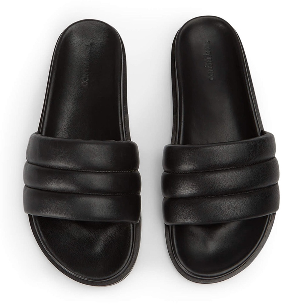 Tony Bianco Lucas Black Nappa Sandals NWOT